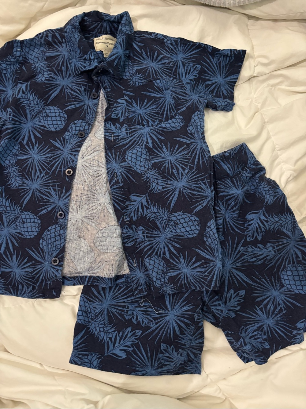 Boys 2 tops and shorts vacation set